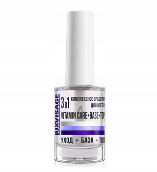 COMPLEX NAILS 3 IN 1 VitaminCare+Base+Top Luxvisage