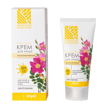 Multi-Aktywny krem do twarzy Dzika róża SPF 15 dla skóry suchej i normalnej MODUM CLASSICS
