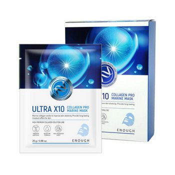 Ultra X10 Collagen Pro Marine mask (10 pcs) ENOUGH