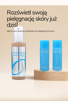 ENOUGH Podkład Collagen & Mini zestaw Tonik&Emulsja