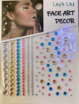 Kryształki samoprzylepne diamenciki na twrz , oczy
