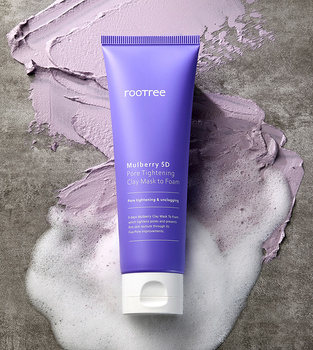 Mulberry 5d Pore Tightening Clay Mask to Foam Rootree