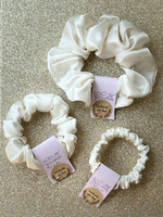 Zestaw ręcznie szytych jedwabnych Scrunchies