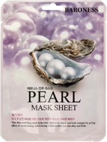 Baroness rozświetlająco-wygładzająca maska w płachcie z ekstraktem pereł
